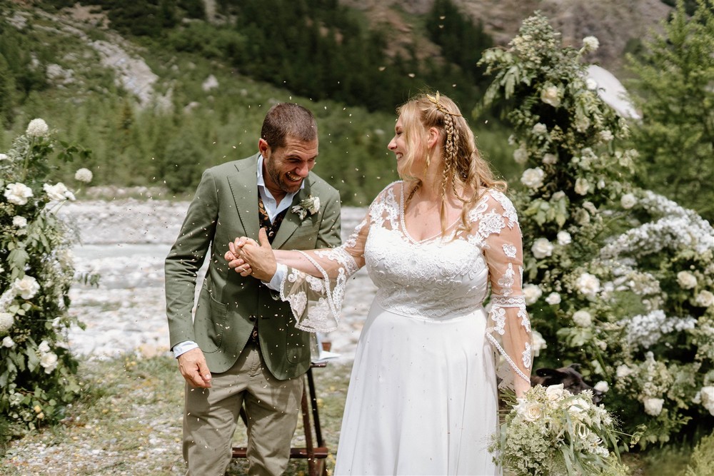 Amrita e Andrea: un matrimonio in montagna come in una favola nordica